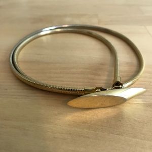 Vintage gold metal belt